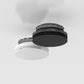 Cut-Out Zehnder ComfoValve Luna E125 Comfortable indoor ventilation Angled view