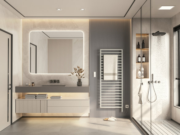 salle de bain avec Zehnder Subway 